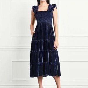 NWT Hill House the Ellie Nap Dress - Navy Velvet - XS - New With Tags New in Bag